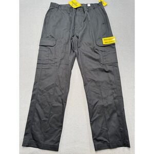 NEW Tradesmax Pro Cargo Pants Men's 36x32 Black Straight Leg Utility Workwear